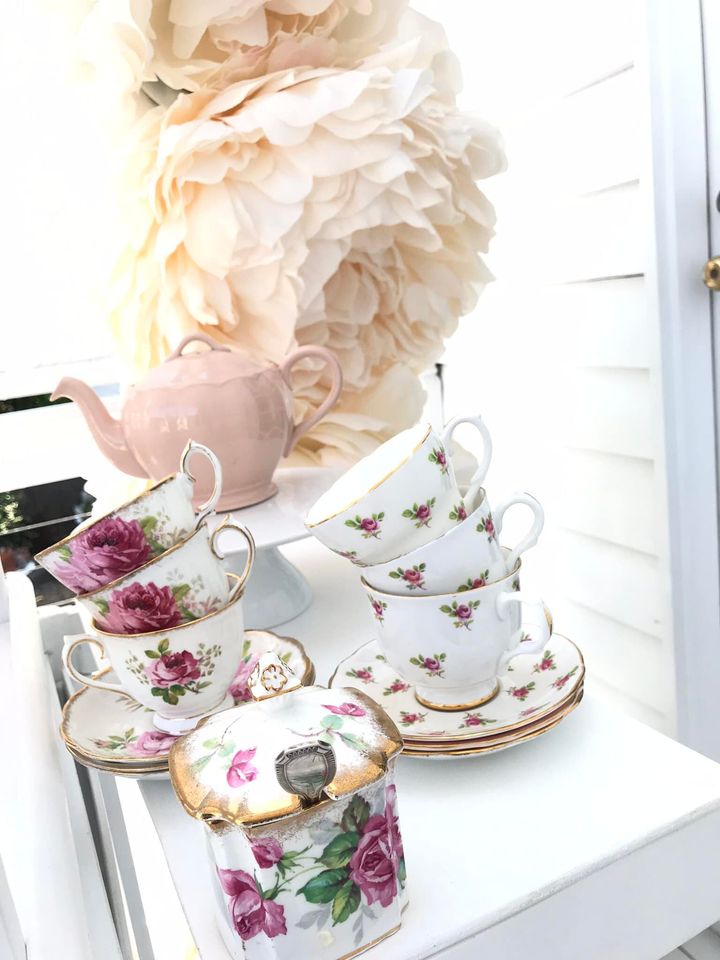 High Tea Hire Melbourne Vintage Teaware